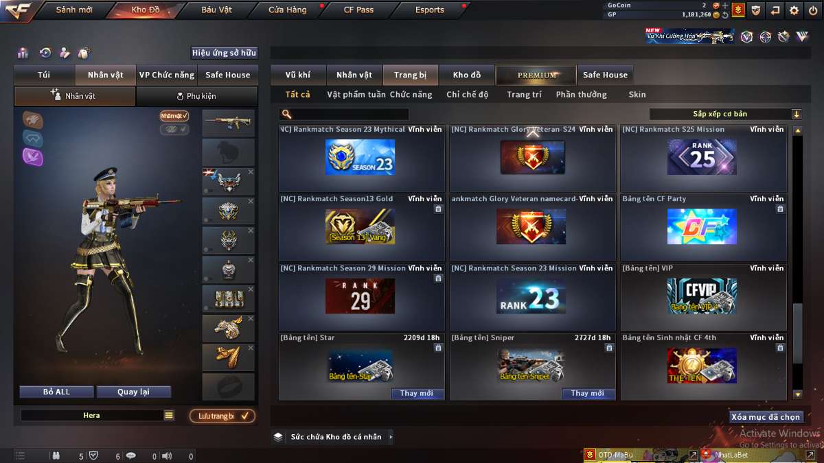 shop acc cf uy tin gia re